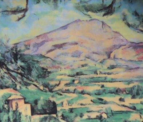 Limoges Masterpieces Of Impressionism - `LA MONTAGNE SAINTE-VICTOIRE`  by Cezanne
