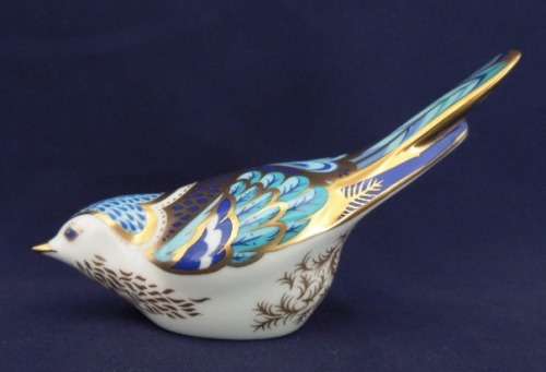 Royal Crown Derby Paperweight - Mountain Bluebird