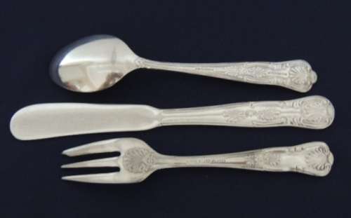 Silver Plated Christening Set - Boxed