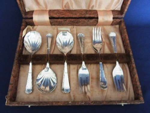 Dessert Set EPNS 12 Piece - Cased