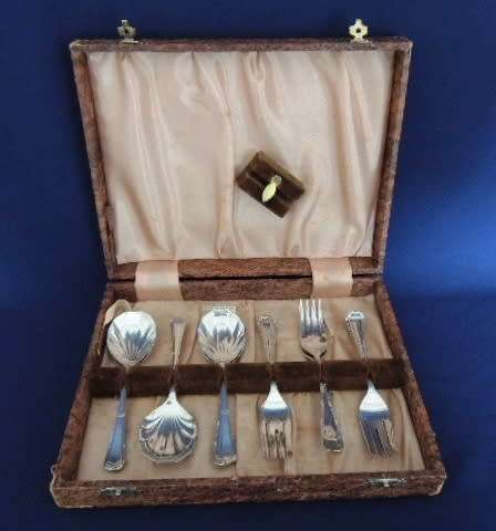 Dessert Set EPNS 12 Piece - Cased