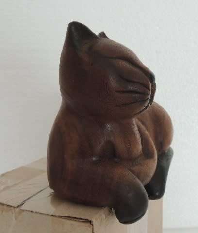 Wooden Cat - Shelf Sitter