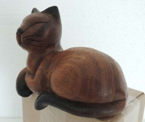 Wooden Cat - Shelf Sitter