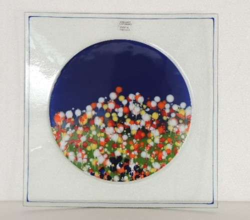 Gorgeous Art Glass Platter by Barry and Josee Dibb