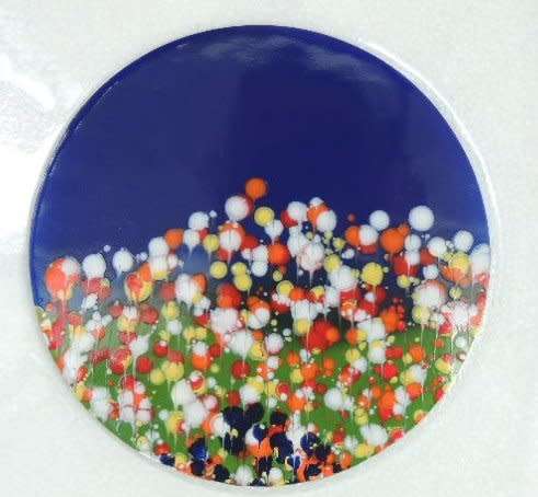 Gorgeous Art Glass Platter by Barry and Josee Dibb
