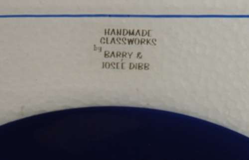 Gorgeous Art Glass Platter by Barry and Josee Dibb