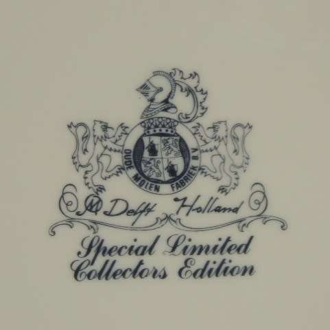 Delft Special Limited Collector`s Edition Plate - 27 cm