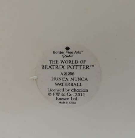 Beatrix Potter Large Waterball by BFA - Hunca Munca