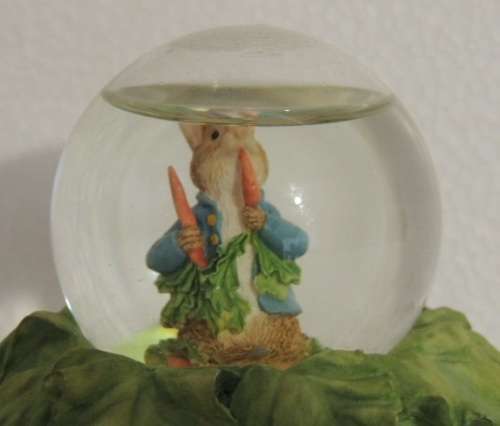 Beatrix Potter Mini Waterball by BFA - Peter Rabbit Eating Radish