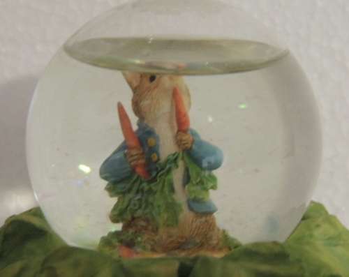 Beatrix Potter Mini Waterball by BFA - Peter Rabbit Eating Radish
