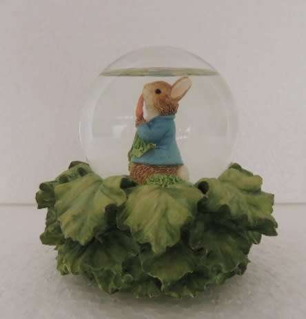 Beatrix Potter Mini Waterball by BFA - Peter Rabbit Eating Radish