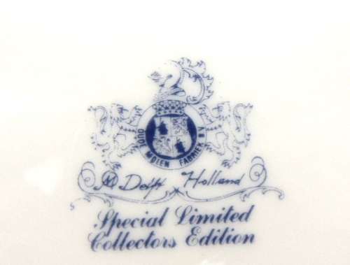 Delft Special Limited Collector`s Edition Plate - 25 cm