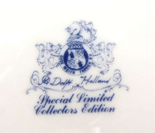 Delft Special Limited Collector`s Edition Plate - 25 cm