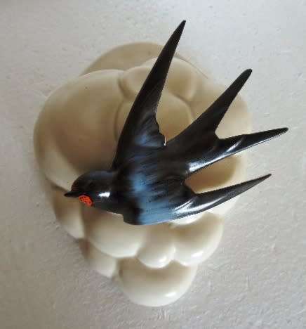 Clarice Cliff Swallow Pocket Vase - GORGEOUS