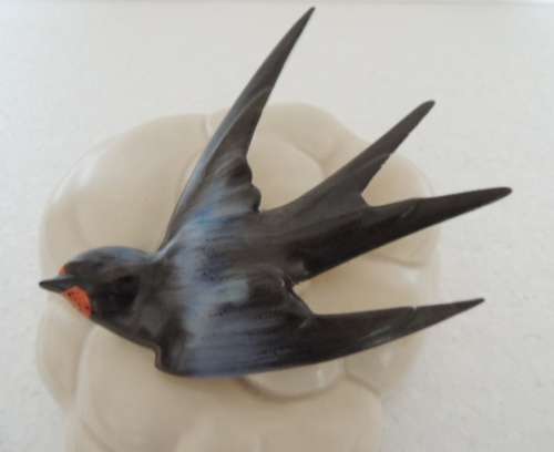 Clarice Cliff Swallow Pocket Vase - GORGEOUS