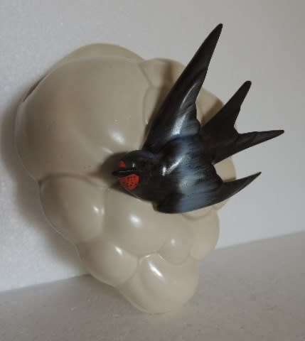 Clarice Cliff Swallow Pocket Vase - GORGEOUS