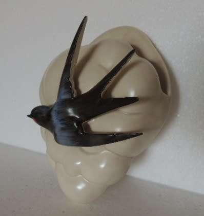 Clarice Cliff Swallow Pocket Vase - GORGEOUS