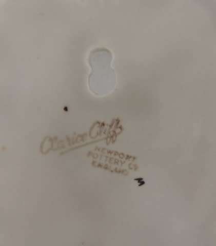 Clarice Cliff Swallow Pocket Vase - GORGEOUS