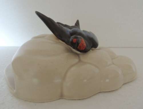 Clarice Cliff Swallow Pocket Vase - GORGEOUS