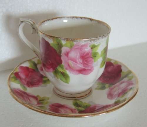 Royal Albert Coffee Duo - `Old English Rose`