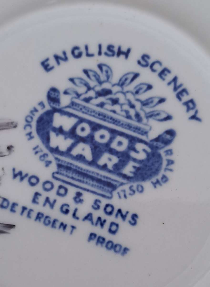Woodsware English Scenery Cup and Saucer RESERVED FOR WOLFGANG