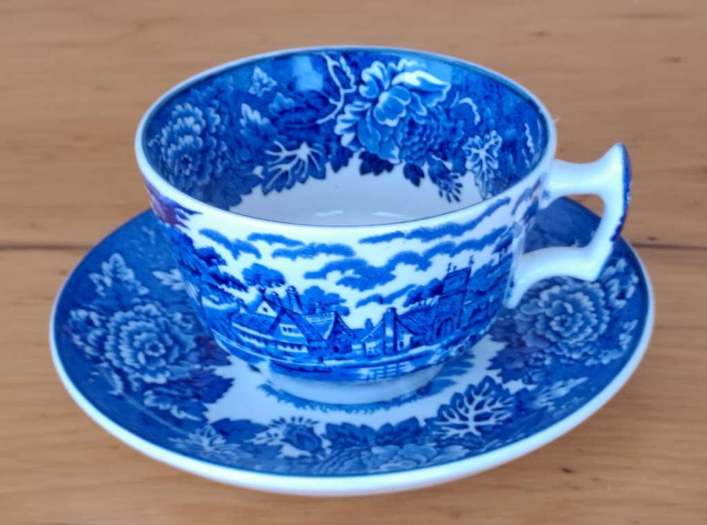 Woodsware English Scenery Cup and Saucer RESERVED FOR WOLFGANG