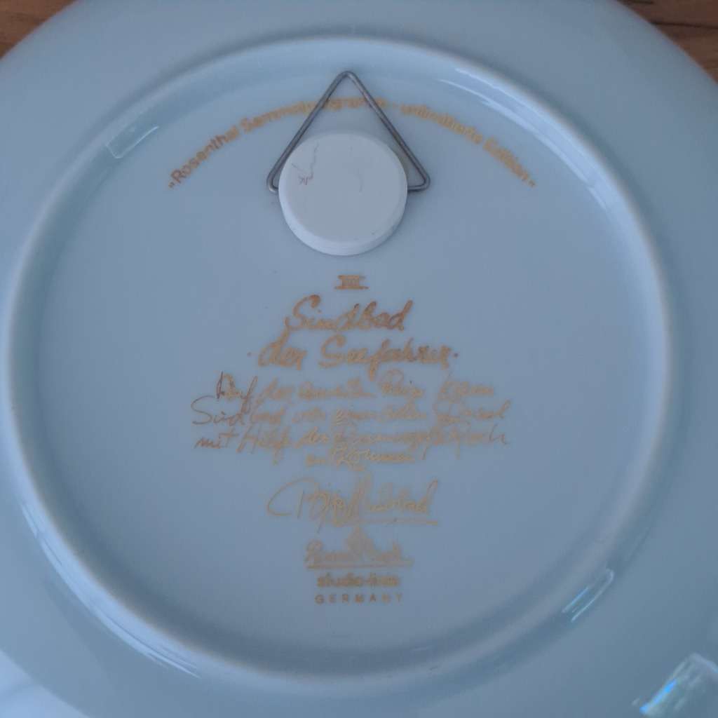 Rosenthal Bjorn Wiinblad Plate - Sindbad The Sailor