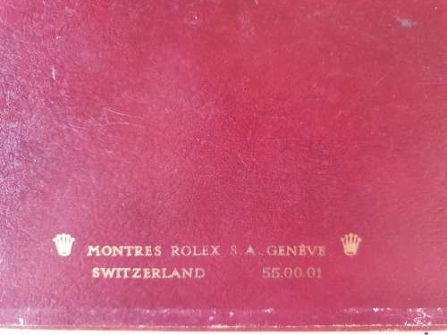 Rolex watch box