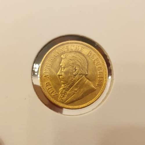 1896 ZAR gold halfpond