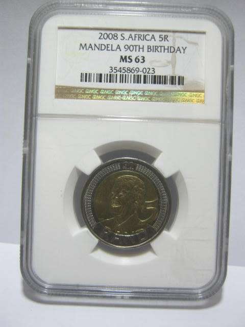 2008 R5 MANDELA BIRTHDAY- MS63