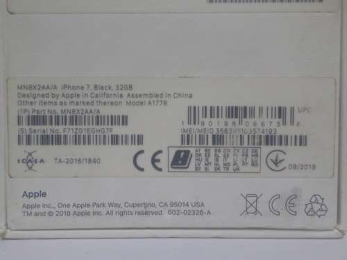 iPHONE 7,bLACK, 32GB