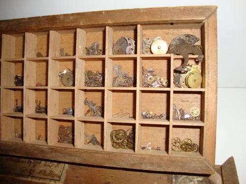 UNIQUE COLLECTION OF CLOCK PARTS