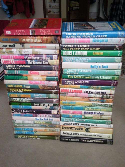 Louis L'Amour ---- 45 Titles(Hardcovers): A MUST SEE Auction for any Western or Clasical reader