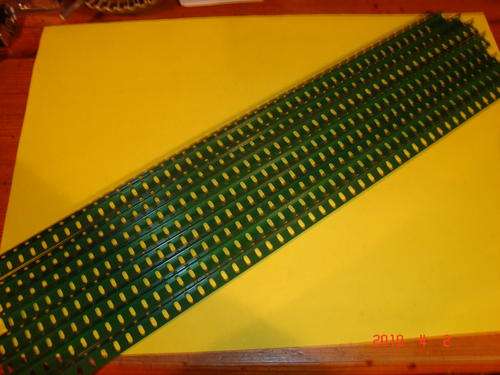 MECCANO # 7 GREEN 24½" ANGLE GIRDERS X 8 IN EXCELLENT CONDITION