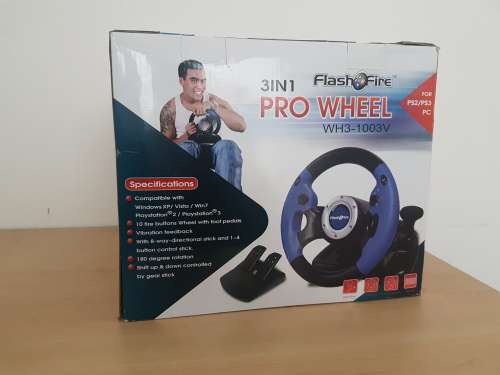 FlashFire 3 in 1 Gaming Steering Wheel