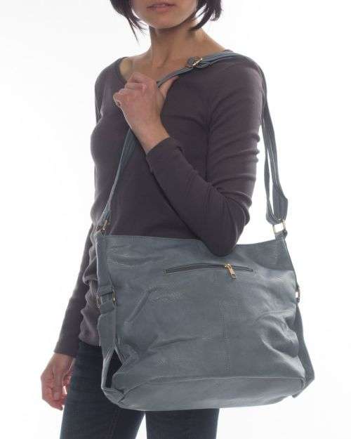 BLACKCHERRY SLOUCHY BAG GREY