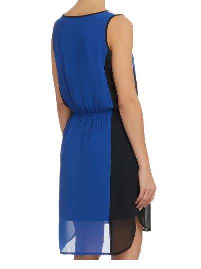 SLEEVELESS COLOUR BLOCK DRESS - STYLE REPUBLIC (36)