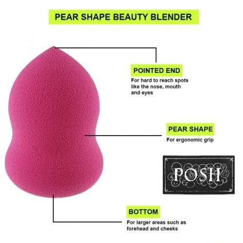 BEAUTY BLENDER - GREY PEAR SHAPE LARGE