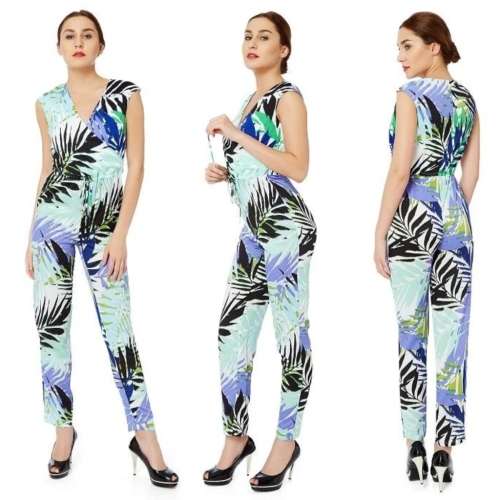 TROPICAL PRINT JUMPSUIT - AVIRATE (MEDIUM)