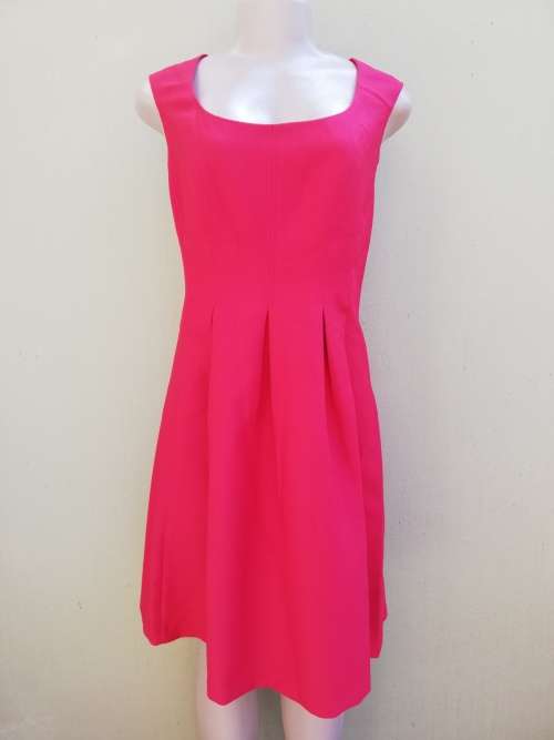 RED FIT & FLARE DRESS - 9 & CO (6)