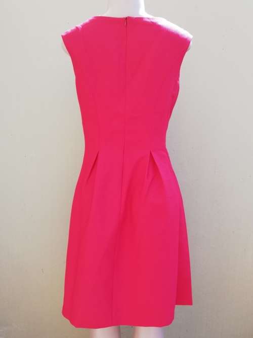 RED FIT & FLARE DRESS - 9 & CO (6)