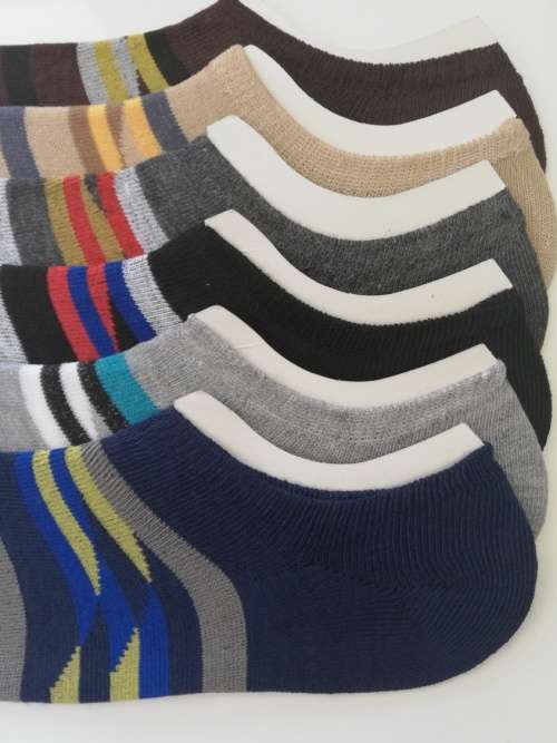 MENS HIDDEN SNEAKER SOCKS - 12 PAIRS