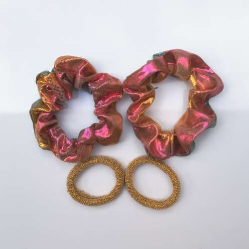 PACK OF 4 HAIR ACCESSORIES - METALLIC and GOLD