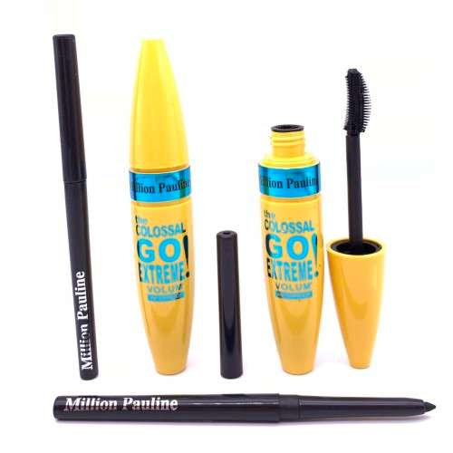 WATERPROOF MASCARA EYELINER COMBO - BLACK