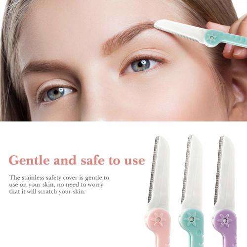 DERMAPLANING TOOL - 2 X FOLDING BLADES (YELLOW)