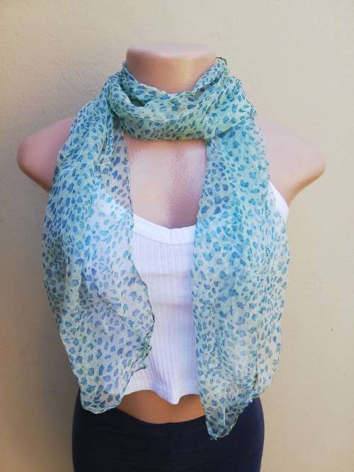 PACK OF 4 CHIFFON SCARVES - ANIMAL PRINTS