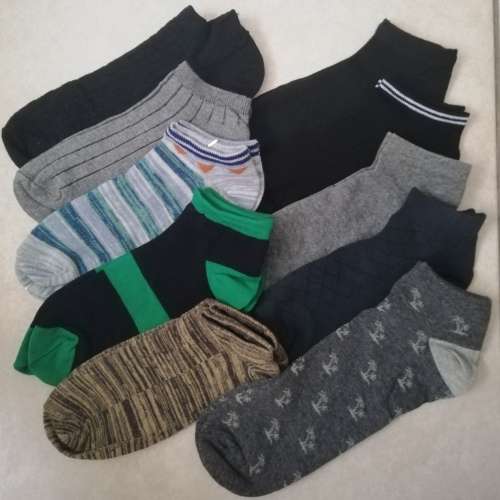 MENS ANKLE SOCKS - 10 PAIRS