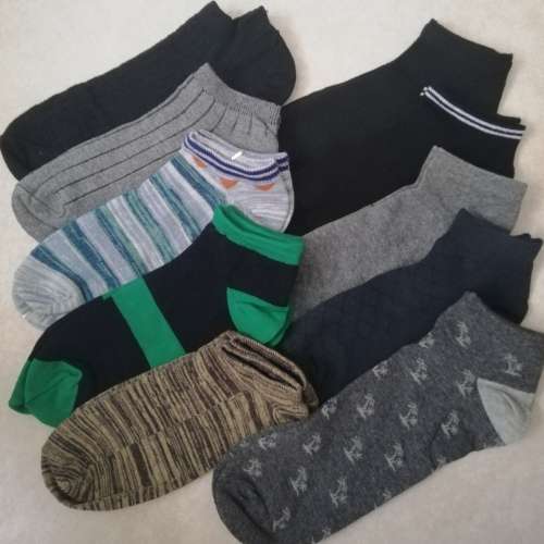 MENS ANKLE SOCKS - 10 PAIRS