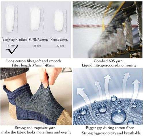 MENS REINFORCED ANKLE SOCKS - 12 PAIRS MOTTEE ZCONIA