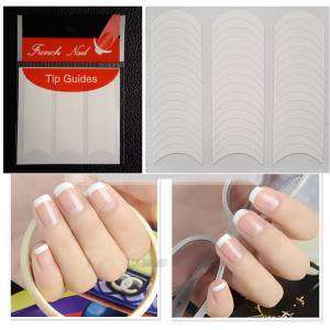 FRENCH MANICURE TIPS GUIDES (NAILS) 96PC